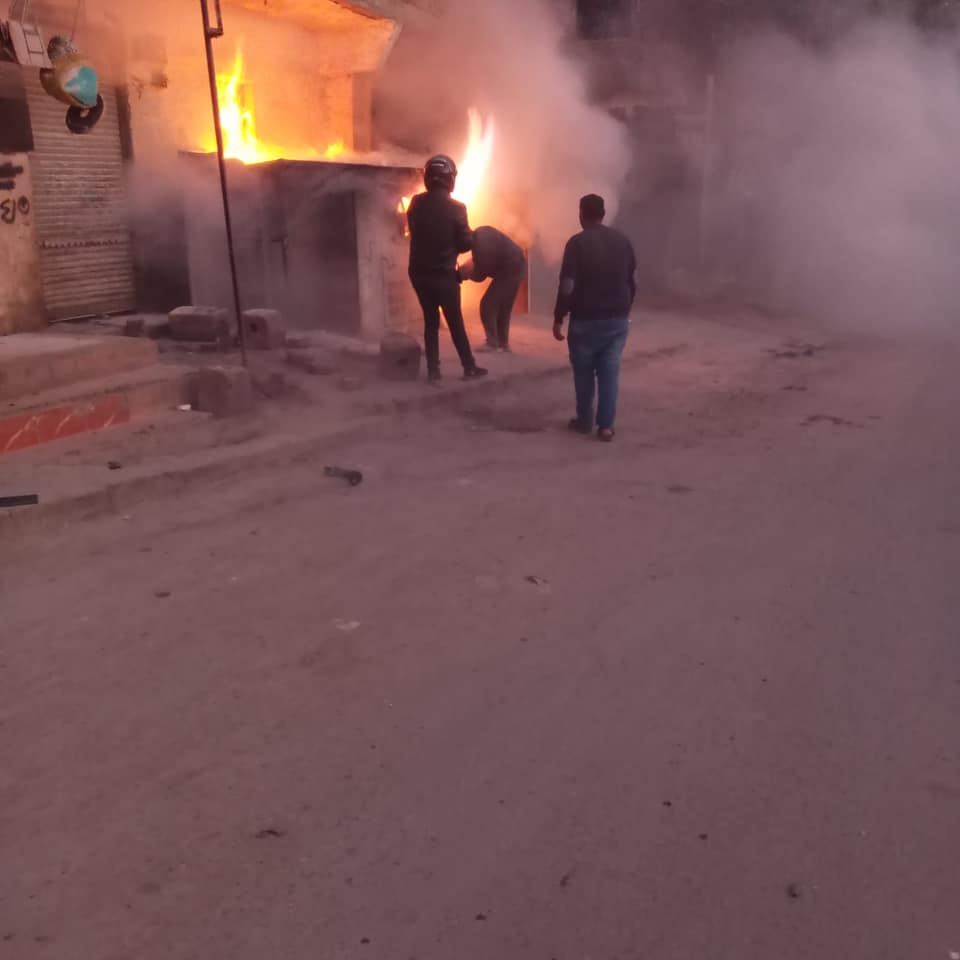 حريق البساتين
