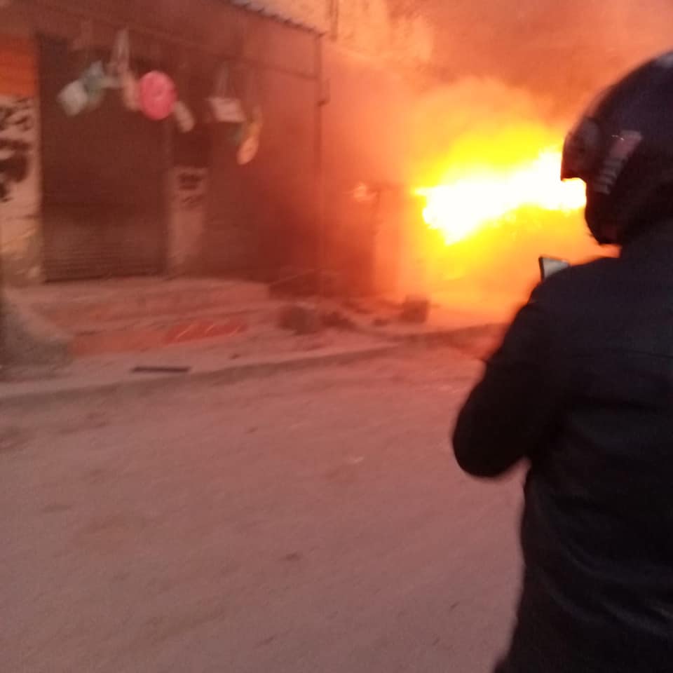حريق البساتين