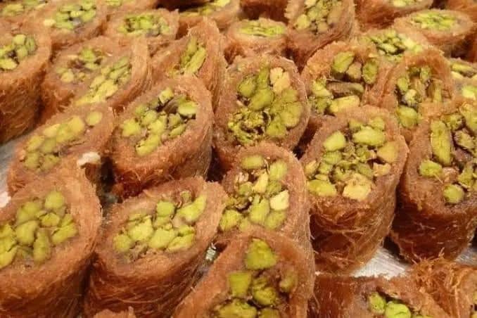 الكنافة المبرومة بالحشوة 2