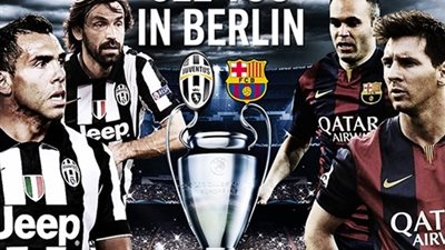 يوفنتوس وبرشلونة بالطقم الأساسي في نهائي برلين