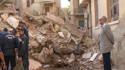 انهيار عقار قديم بدمنهور دون وقوع إصابات