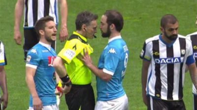 رابطة الكالتشيو الإيطالي توقف«هيجواين» 4 مباريات 