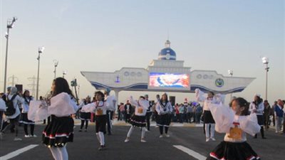 بالصور.. افتتاح محطة الرسوم الجديدة على أنغام السمسمية فى بورسعيد