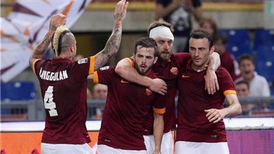 نجم وسط روما يدخل دائرة اهتمامات برشلونة