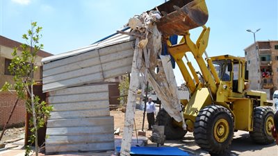 حملة لإزالة الإشغالات من شوارع سوهاج