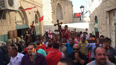 الطوائف المسيحية الشرقية تحتفل بـ«سبت النور» في بيت لحم