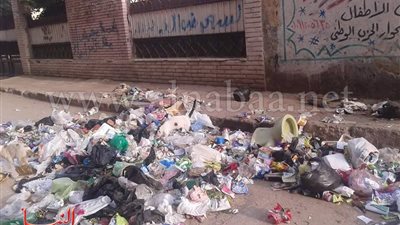 مدرسة «الشهيد عارف» بالغربية تستغيث من القمامة