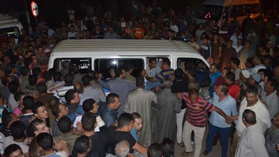 أهالي شبين الكوم يشيعون قتيل إيطاليا إلى مثواه الأخير بالمنوفية