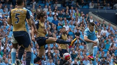  الجانرز يتعادل مع السيتي 2/2  ويتمسك بالمركز الثالث