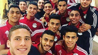 سيلفي رمضان صبحى مع منتخب الشباب فى أديس أبابا