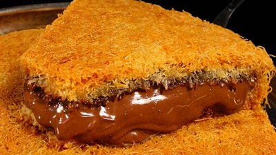 ممنوع لأصحاب «القلوب الضعيفة».. كنافة بالنوتيلا