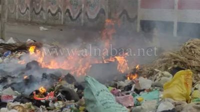 حرق القمامة يهدد حياة طلاب مدرسة «المحلة» الثانوية