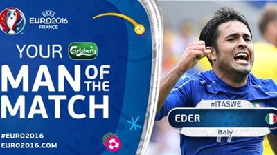إيدير رجل مباراة إيطاليا والسويد في يورو 2016