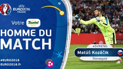 كوزاتشيك رجل مباراة سلوفاكيا وإنجلترا في أمم أوروبا 2016