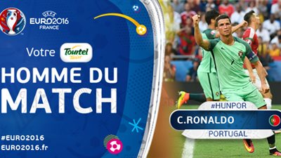 رونالدو رجل مباراة البرتغال والمجر في اليورو