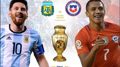 الأرجنتين يسعى للثأر من تشيلى فى نهائى كوبا أمريكا 2016