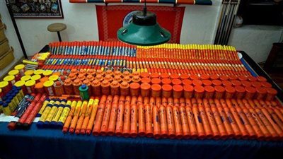 ضبط 7 آلاف قطعة ألعاب نارية بالمطرية قبل ترويجها فى عيد الفطر