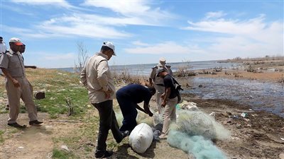 ضبط 25 مخالفة للصيادين فى حملة أمنية بالسد العالى 