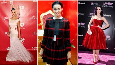 صور: «كيتي بيري» تجذب الانتباه بإطلالات غريبة