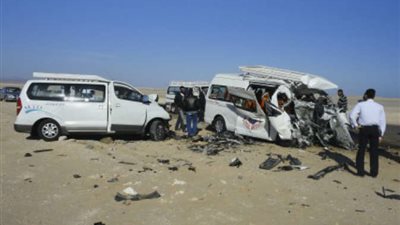 بالأسماء.. إصابة 6 فى حادث انقلاب ميكروباص بطريق «القاهرة - الفيوم»