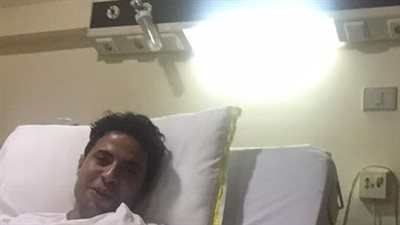 محمد ابراهيم يغادر المستشفي 