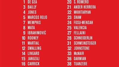 رسميًا.. اليونايتد يفصح عن أرقام نجومه للموسم الجديد