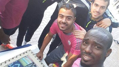 لاعبو الزمالك يحتفلوا بـ