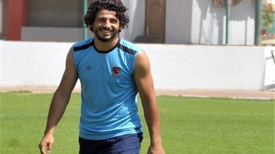 حجازي يواصل تدريباته المنفردة فى الجيم