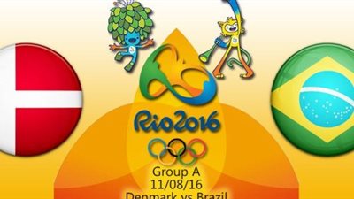شاهد مبارة البرازيل والدنمارك في ريو 2016