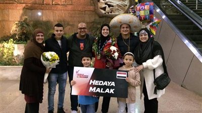 شاهد.. اسرة هداية ملاك تطير للبرازيل لمساندتها فى ريو 