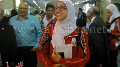 بالصور.. وصول هداية ملاك مطار القاهرة