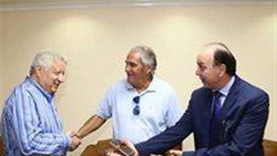 مرتضى منصور يلتقي مانويل جوزيه فى مكتب وزير الرياضة