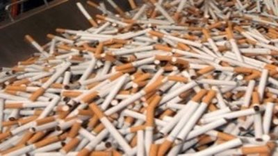 ضبط 25 ألف علبة سجائر مجهولة المصدر قبل ضخها في الأسواق
