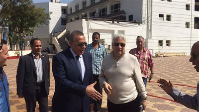 بالصور.. محافظ الجيزة فى ضيافة الزمالك قبل السفر لجنوب إفريقيا