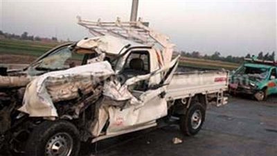 مصرع وإصابة 7 أشخاص في حادث سير بأسيوط