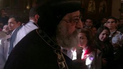 بالصور.. تواضروس يصل مدينة نصر لترأس صلاة الجنازة على ضحايا كنيسة البطرسية