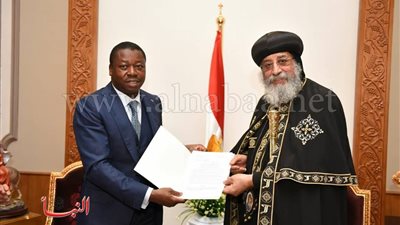 بالصور.. كواليس لقاء تواضروس برئيس جمهورية «توجو»