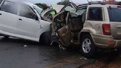 مصرع وإصابة 15 في حادث تصادم سيارتين بقنا