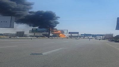 بالفيديو.. اللقطات الأولى لانفجار خط الغاز بـ«التجمع الخامس»