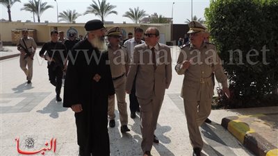 بالصور.. مدير أمن دمياط يشرف على تأمين احتفالات الكنائس