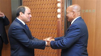تفاصيل لقاء السيسي برئيس جنوب إفريقيا