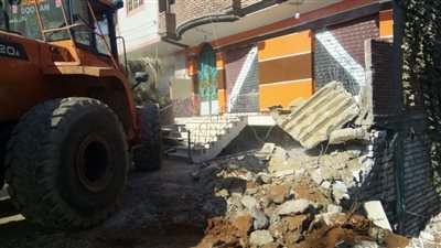 إزالة 114 حالة تعد علي أملاك الدولة بالمنيا 