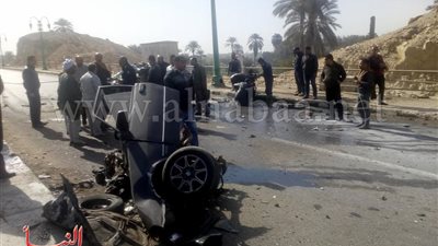 انقلاب بإحدى سيارات شركة إنبي بالسويس.. اعرف التفاصيل 