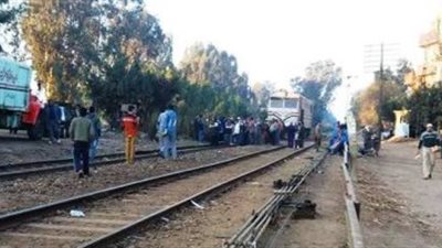 مصرع سيدة أسفل عجلات قطار بالمنيا 