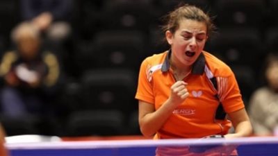 «دينا مشرف» تصعد لنهائي تنس الطاولة بدورة البحر المتوسط