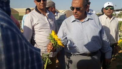 تفاصيل زيارة وزير الزراعة لأكبر مزرعة في صعيد مصر 