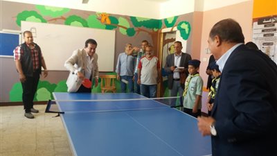وزير التعليم العالي يهزم رئيس جامعة سوهاج في «تنس الطاولة» 
