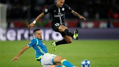 دى ماريا ينقذ باريس سان جيرمان امام نابولي في مباراة مجنونة 