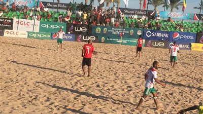 منتخب مصر يسحق المغرب بسداسية في إفتتاحية أمم افريقيا للكرة الشاطئية