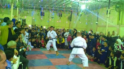 بالصور.. وكيل وزارة الشباب والرياضة يكرم ابطال مصر في الكونغ فو والكاراتيه